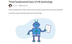 Three fundamental laws of HR Technology